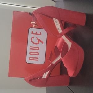 Red Platform shoes